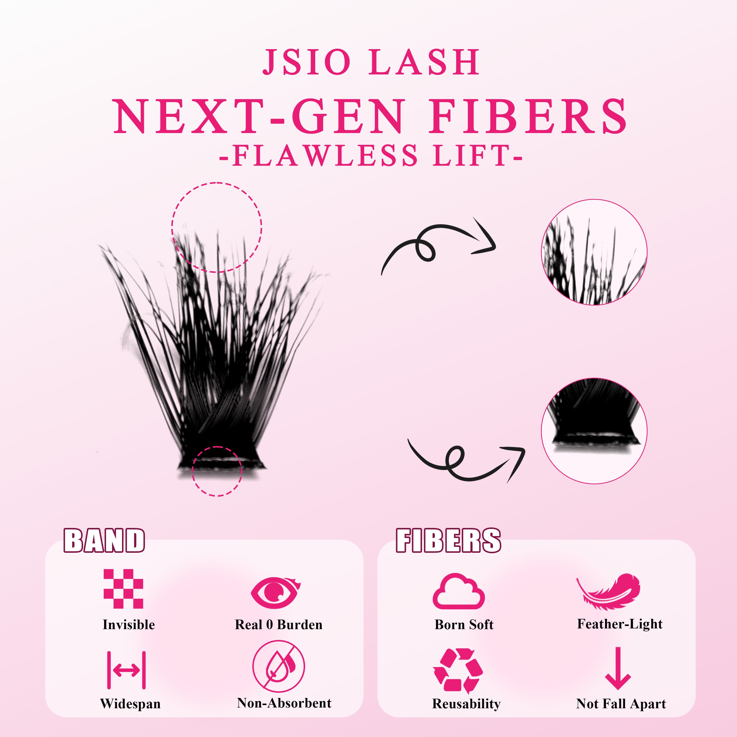 Wispy Lash Clusters Kit 720pcs, Individual False Eyelashes 10–20mm with Bond & Seal, Natural 3D DIY Lash Kit for Beginners