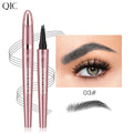 Eyebrow Pencil, Waterproof 4 Fork Tip Eyebrow Pen, Micro-Fork Brow Pen for Natural Hair-Like Strokes, Long-Lasting Smudge-Proof Brow Makeup for Everyday Wear, DARK BROWN