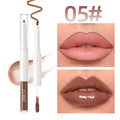 2-in-1 Double-Ended Lip Liner & Lip Gloss Duo, Long-Lasting Nude Lip Colour, High-Pigment Formula for Fuller, Glossy Lips