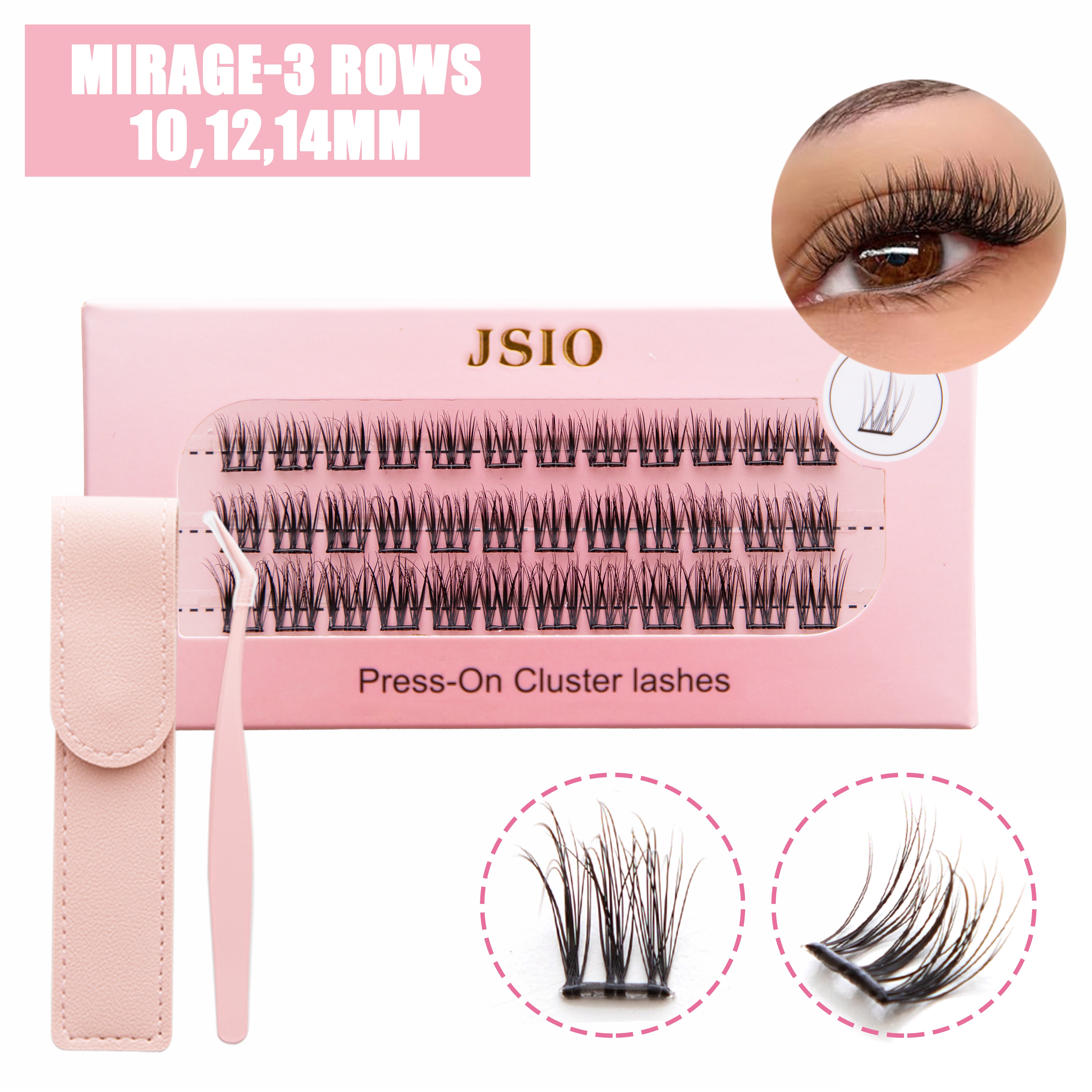 Pre Glued Lash Cluster-Mirage