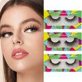 10 Pairs False Eyelashes, Natural Cat Eye Lashes with D Curl Lash Clusters, Reusable Wispy Thick Lashes, 3 Styles Mixed Eyelashes for Beginners