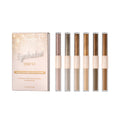 6-Piece Dual-Ended Liquid Eyeshadow Set, Sunset Glow Collection, Matte & Shimmer Cream Eyeshadow, Highly Pigmented, Waterproof & Long-Lasting Quick-Dry Formula for Everyday & Glam Makeup