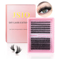 Wispy Lash Clusters Kit 720pcs, Individual False Eyelashes 10–20mm with Bond & Seal, Natural 3D DIY Lash Kit for Beginners