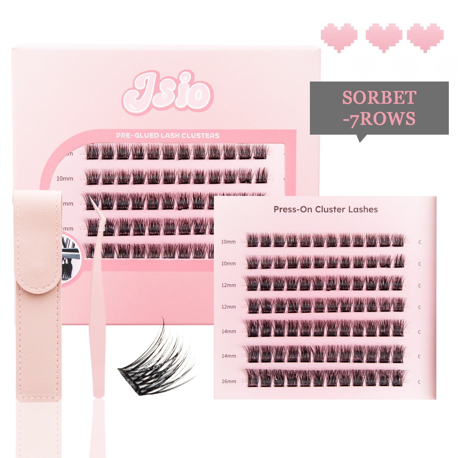 Pre Glued Lash Cluster-Sorbet